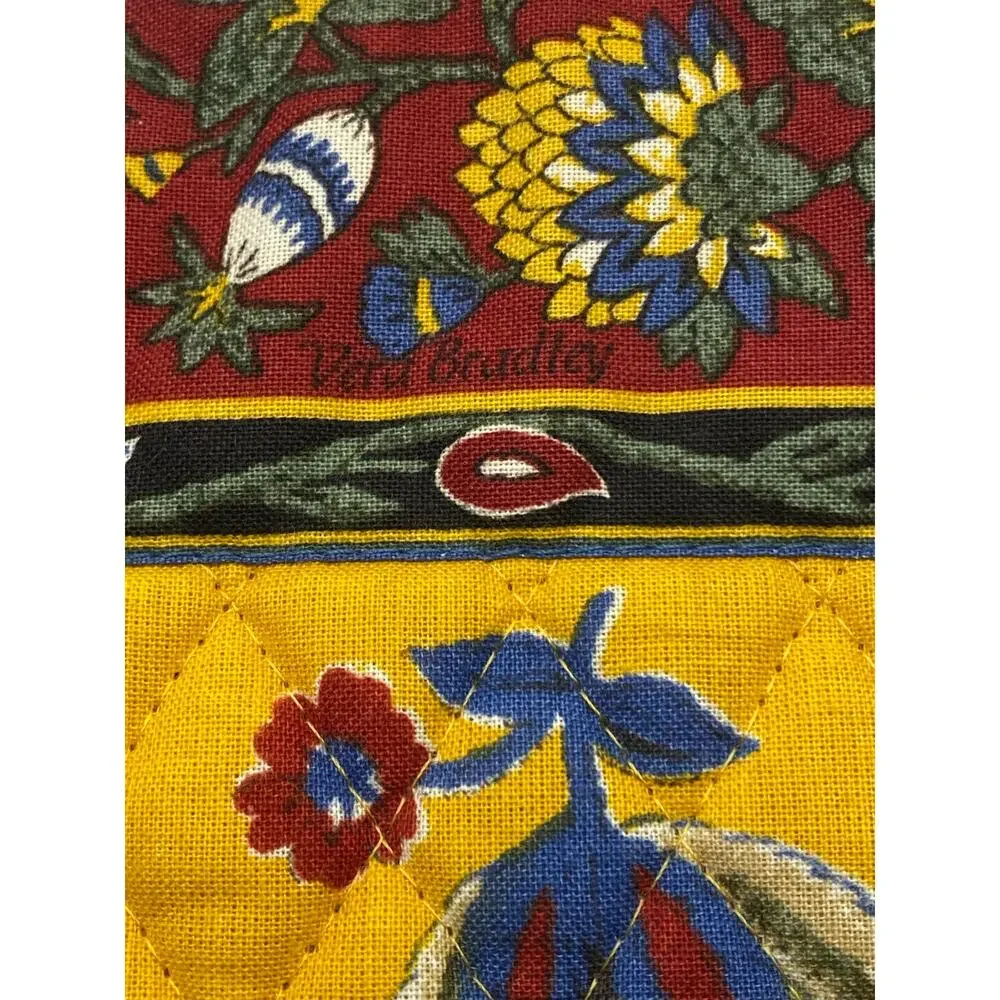 Vintage Vera Bradley Quilted Placemats Set of 2 Reversible Cotton Floral